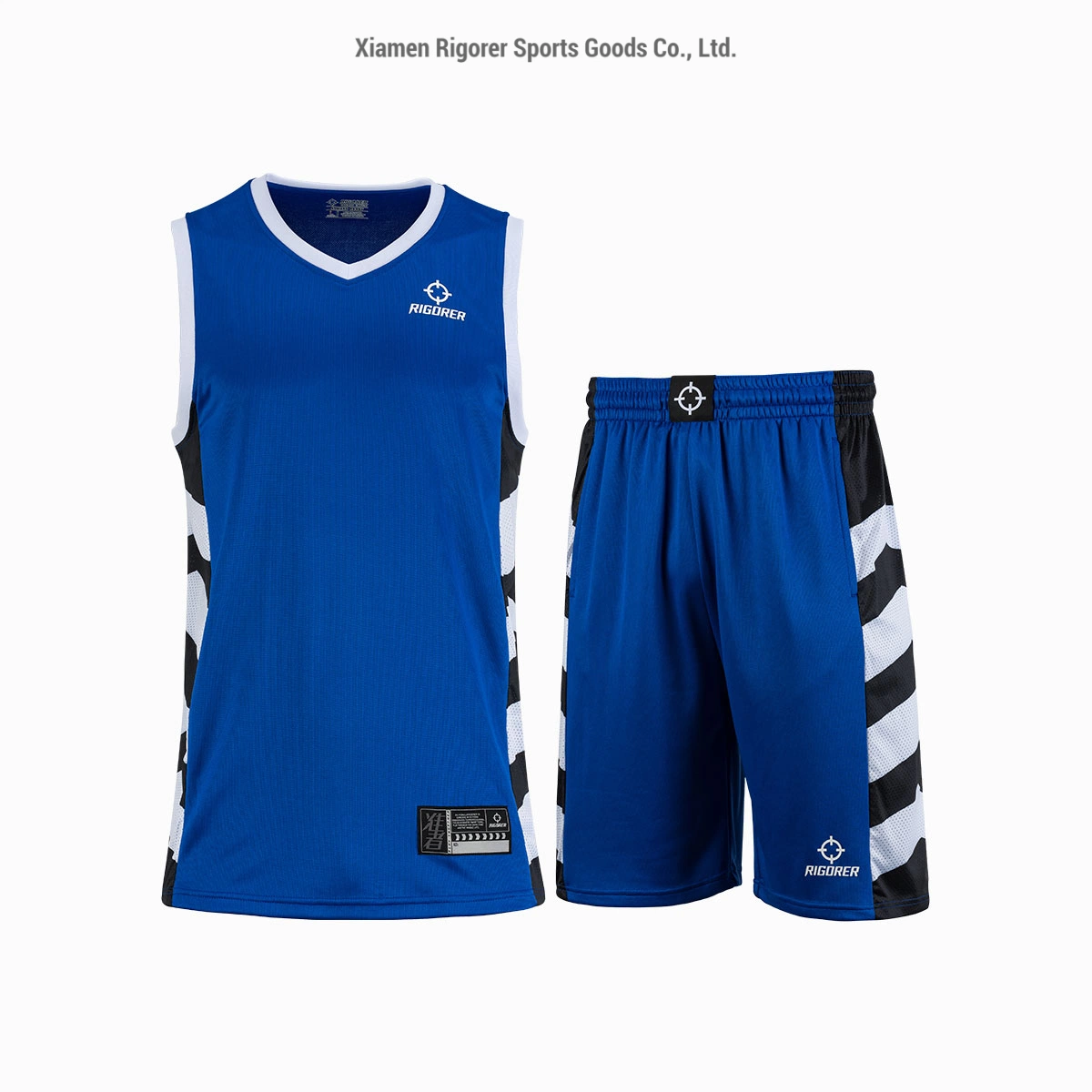 Rigorer Low MOQ High quality/High cost performance  Basketball Sports Running Printed Jerseys with SGS BV Intertek Report