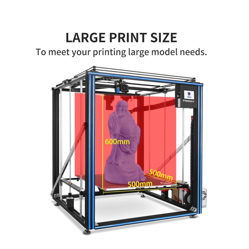 Yousu de alto nivel en 3D de gran tamaño de impresión Industrial Super 500*500*600mm Fdm DIY impresora 3D.