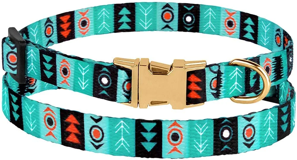 Pet Supplies Colorful Dog Collar Pet Accessories Double Side Printing for Small Dog