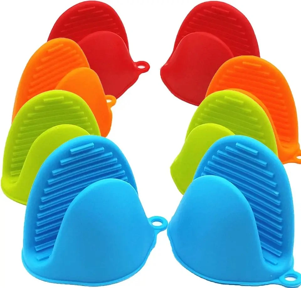 Luvas para miniforno silicone resistente ao calor pitch Mitts Potrolder Para cozinhar e cozinhar