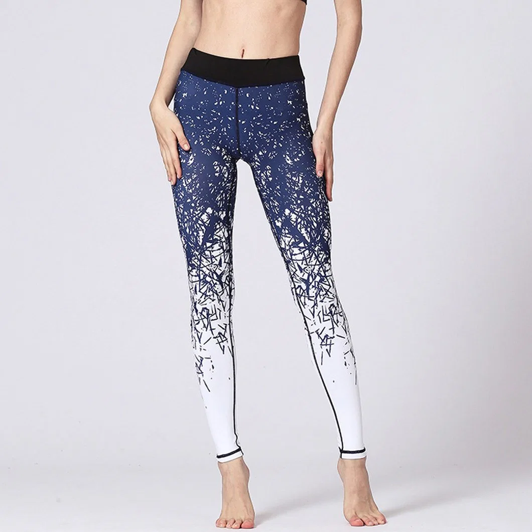 Gimnasio elástico alto Leggings Custom ejecutando Sportwear sublimación pantalones de yoga