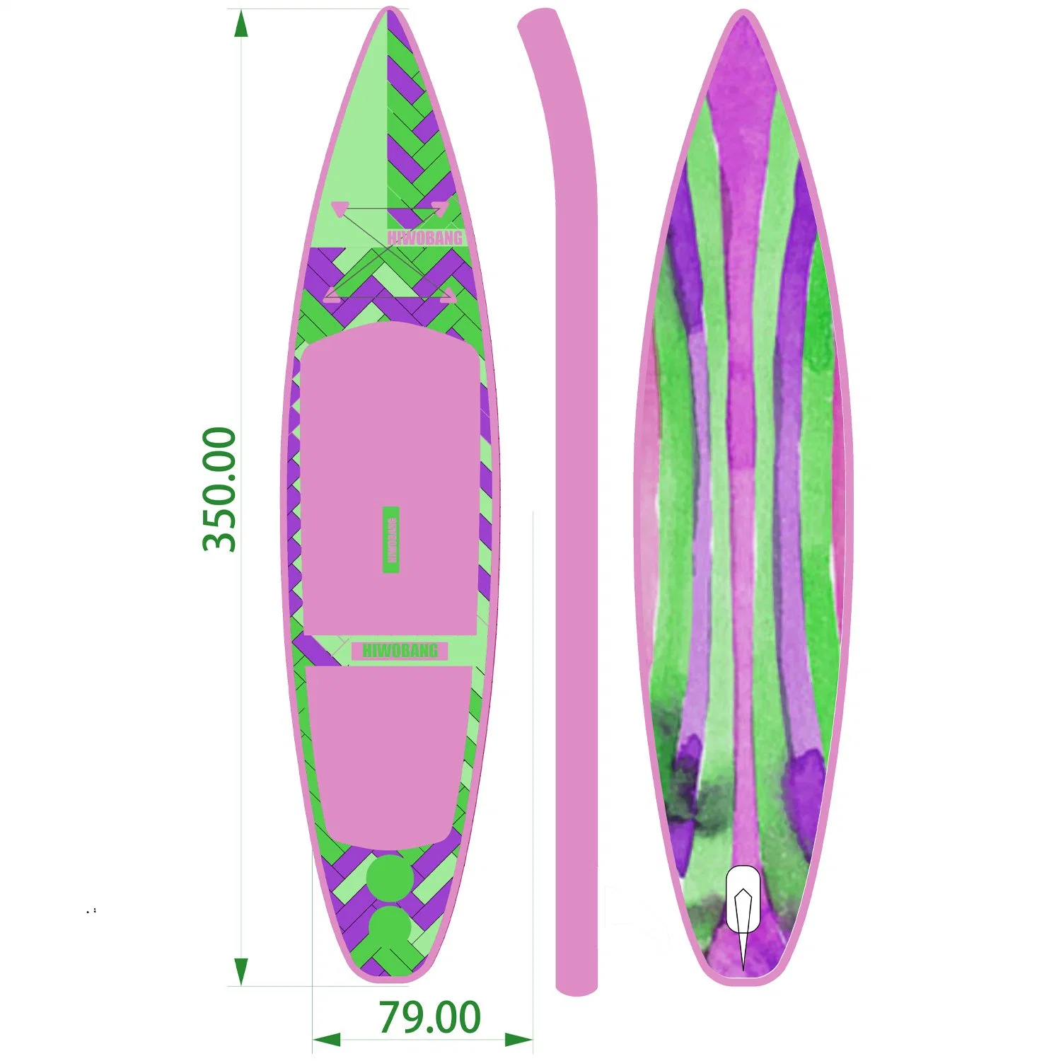 Planche de surf gonflable de stand up paddle board de prix d'usine de planche de surf aquatique.
