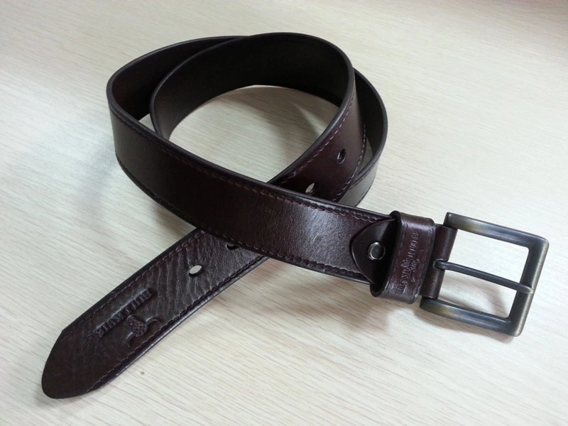 New Fashion Custom Logo Design Mans Top Grain Leather Belts (RS-DL1542)