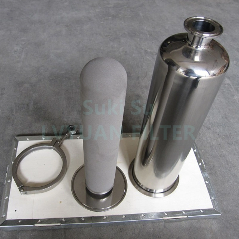 Flange Clamp Customization 0.2 Micron Filter Compressed Air Dryer Filter with 2.5/5/10/20/30 Inch Cartridge Housing