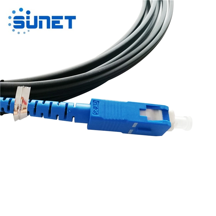 FTTH Outdoor/Indoor 1 Core LSZH G657A1 Fiber Optic Drop Cable Patch Cord with Sc/APC Connector