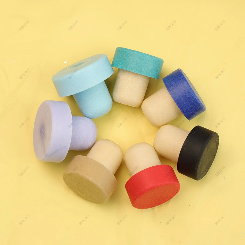 Factory Direct Sale High quality/High cost performance  High Density Rubber Plugs Strong Sealing Custom Color Logo Bottle Stopper