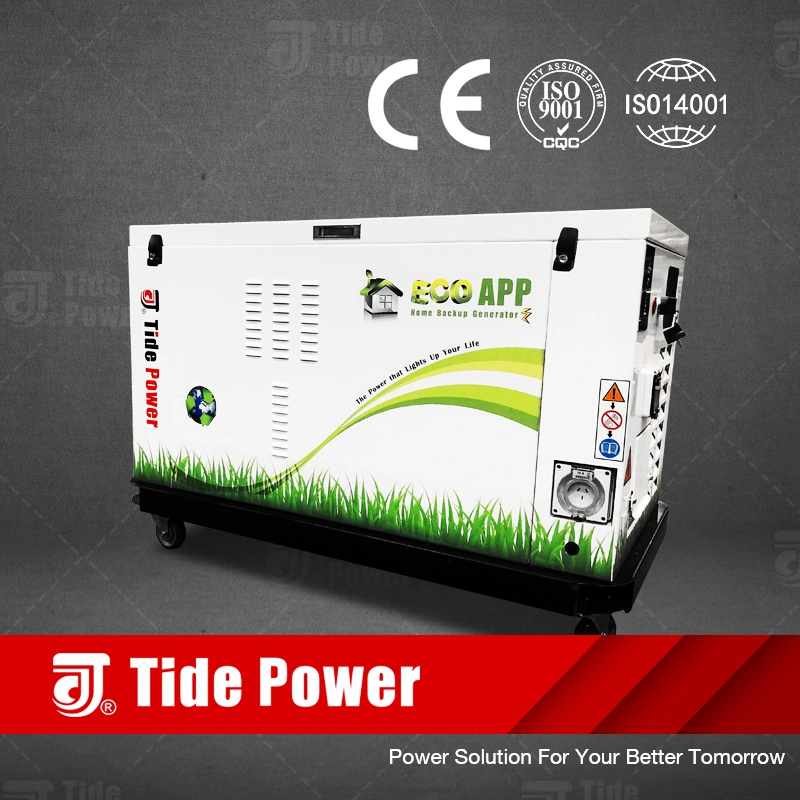 Tide Power Ecoapp Home Backup Gas Generator, LPG/Natural Gas Bifuel Generator, 7kw, 8kw, 10kw, 11kw, 16kw and 20kw