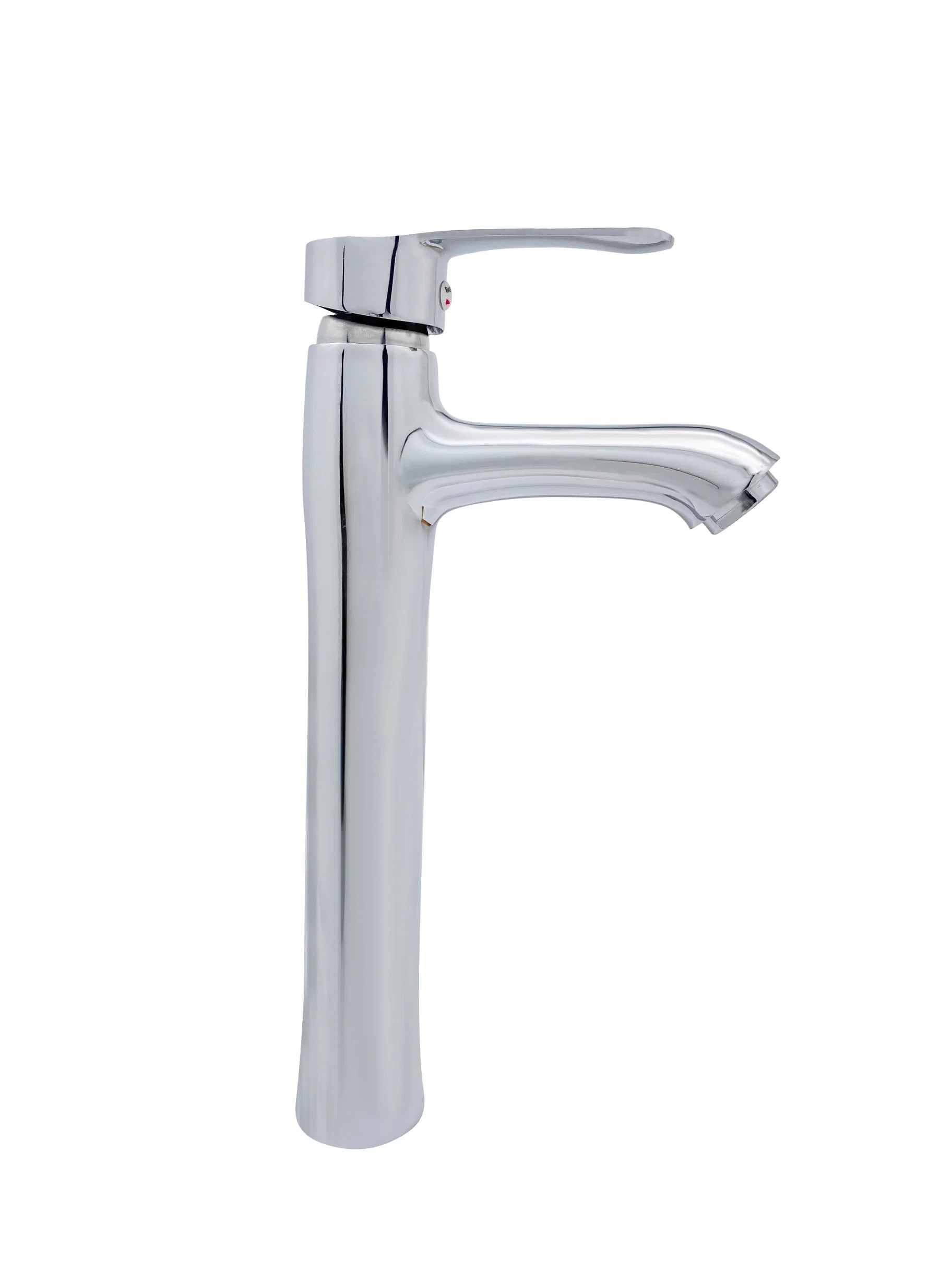 Fancy High Arch Chrome Plated Basin Faucet Tap for Modern Bathroom