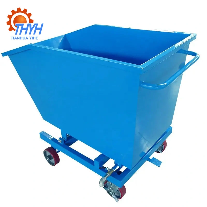 Good Quality Portable Self Dumping Steel Dumping Hopper Construction Waste Container