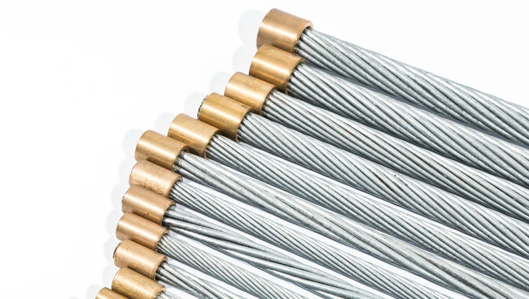 Los gastos generales el cable de masa 7/4.19mm de Acero Galvanizado Alambre de acero trenzado