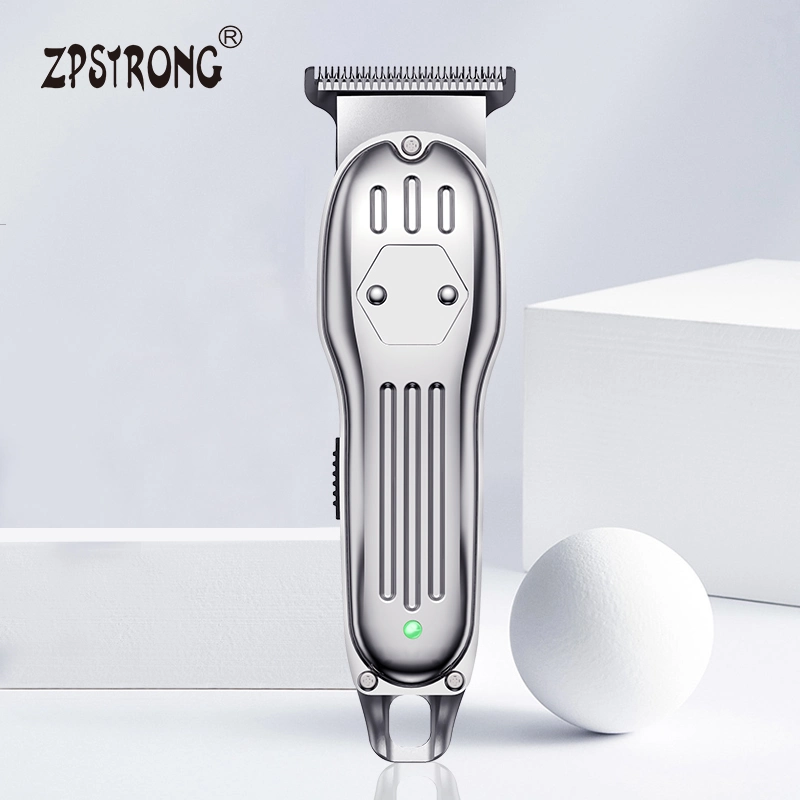 Todo o metal Zero a folga correta Electric Mini Recarregável Professional homens Aparador para o corte de cabelo