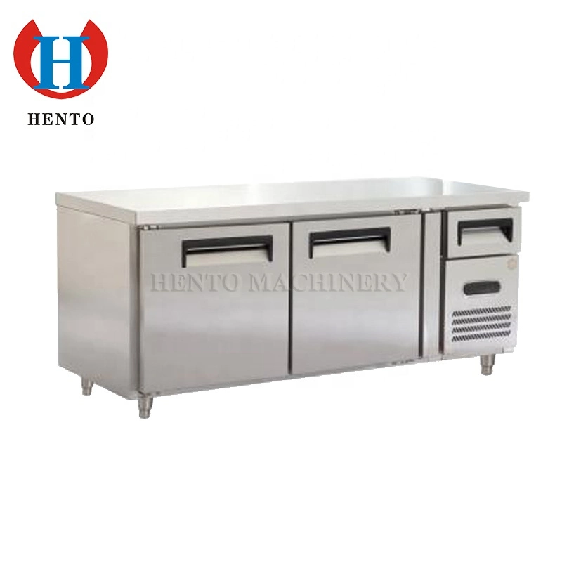 acero inoxidable Workbench Contador de alimentos