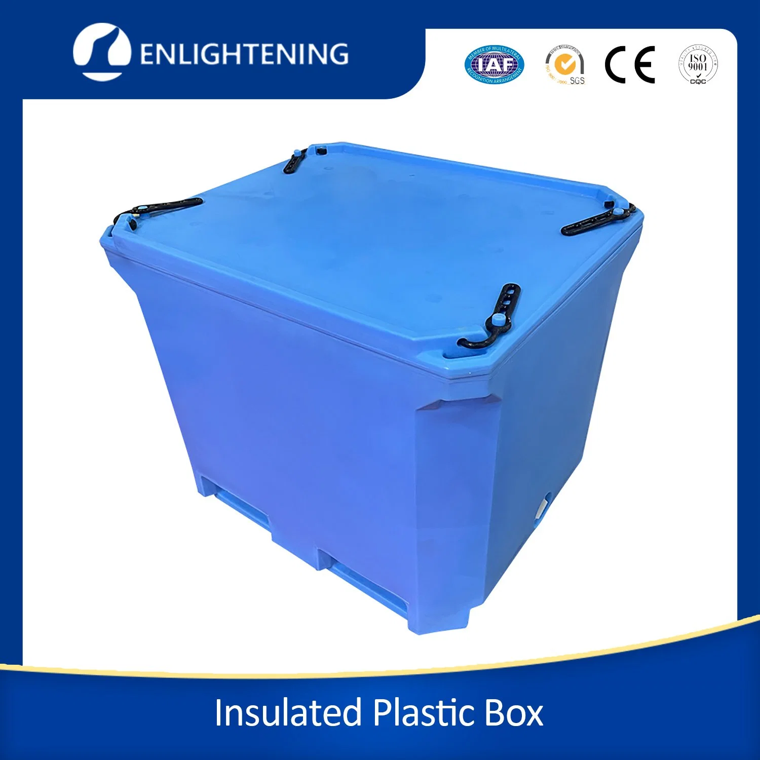 240qt/330qt/480qt/700qt Rotomolded Insulated Fish Processing Container Large Cooler Box Fish Shipping Supplies Cooler Box for Fish