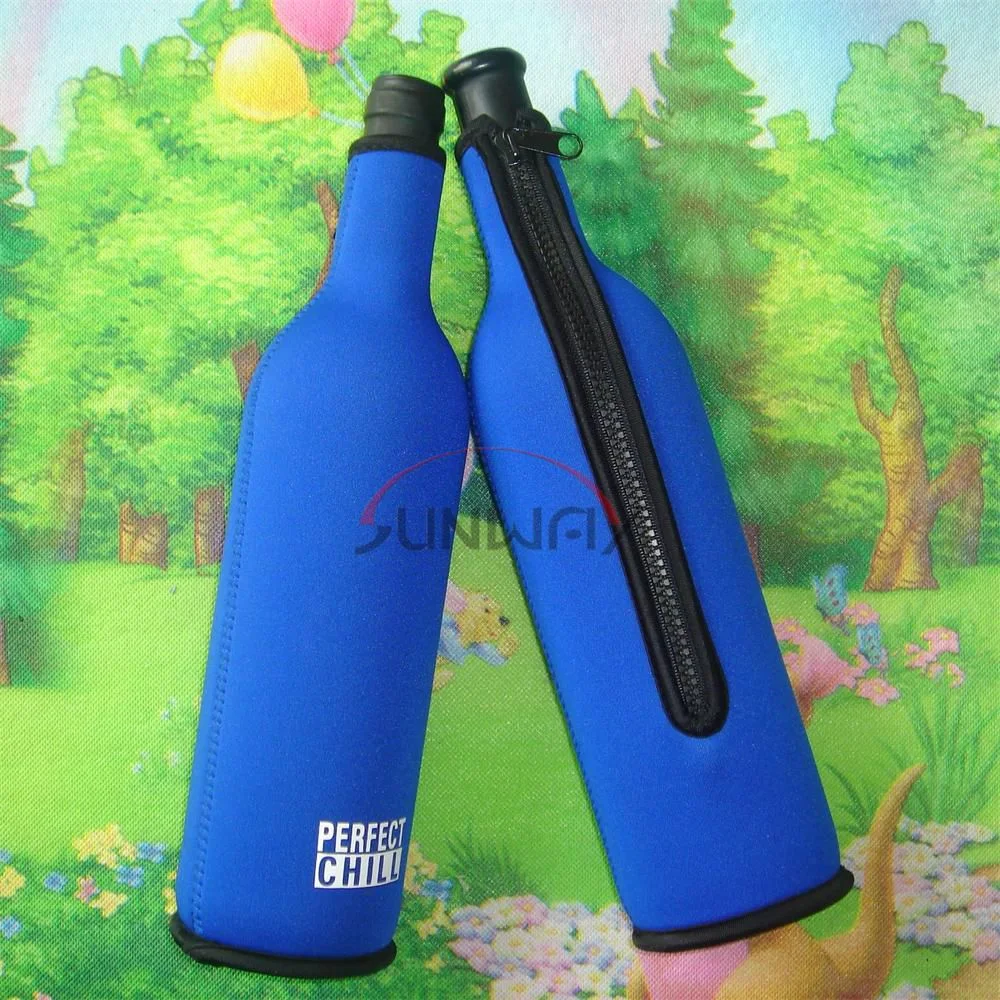 Custom Neoprene Insulated Wine Beer Beverage Drink Champagne Bottle Holders (BC0006)