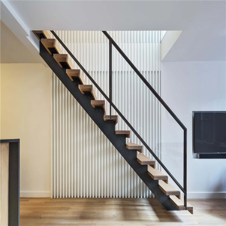 Wood Staircase Design in Sri Lanka with Staircase Railing and Aluminium Stainless Steel Staircase Baluster