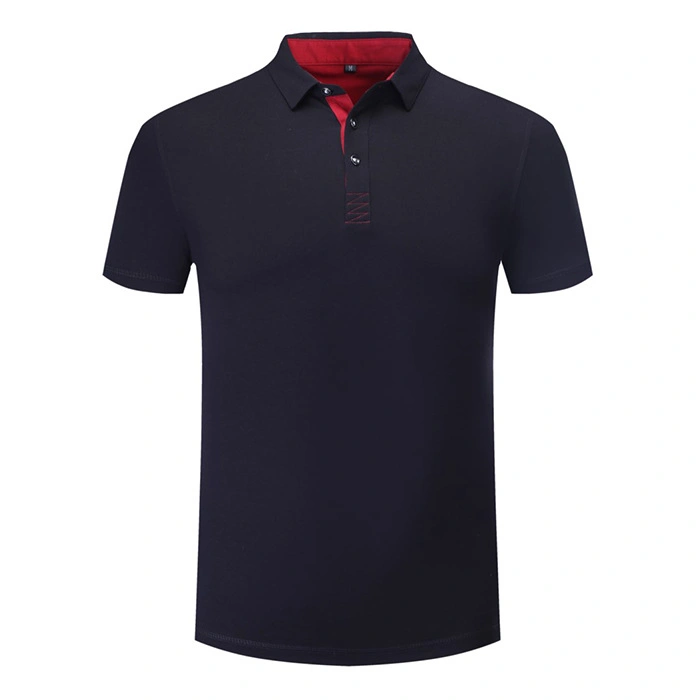 Simple Summer Mens Polo Advertising Culture Polyester Blank Polo Shirt with Customized Logo