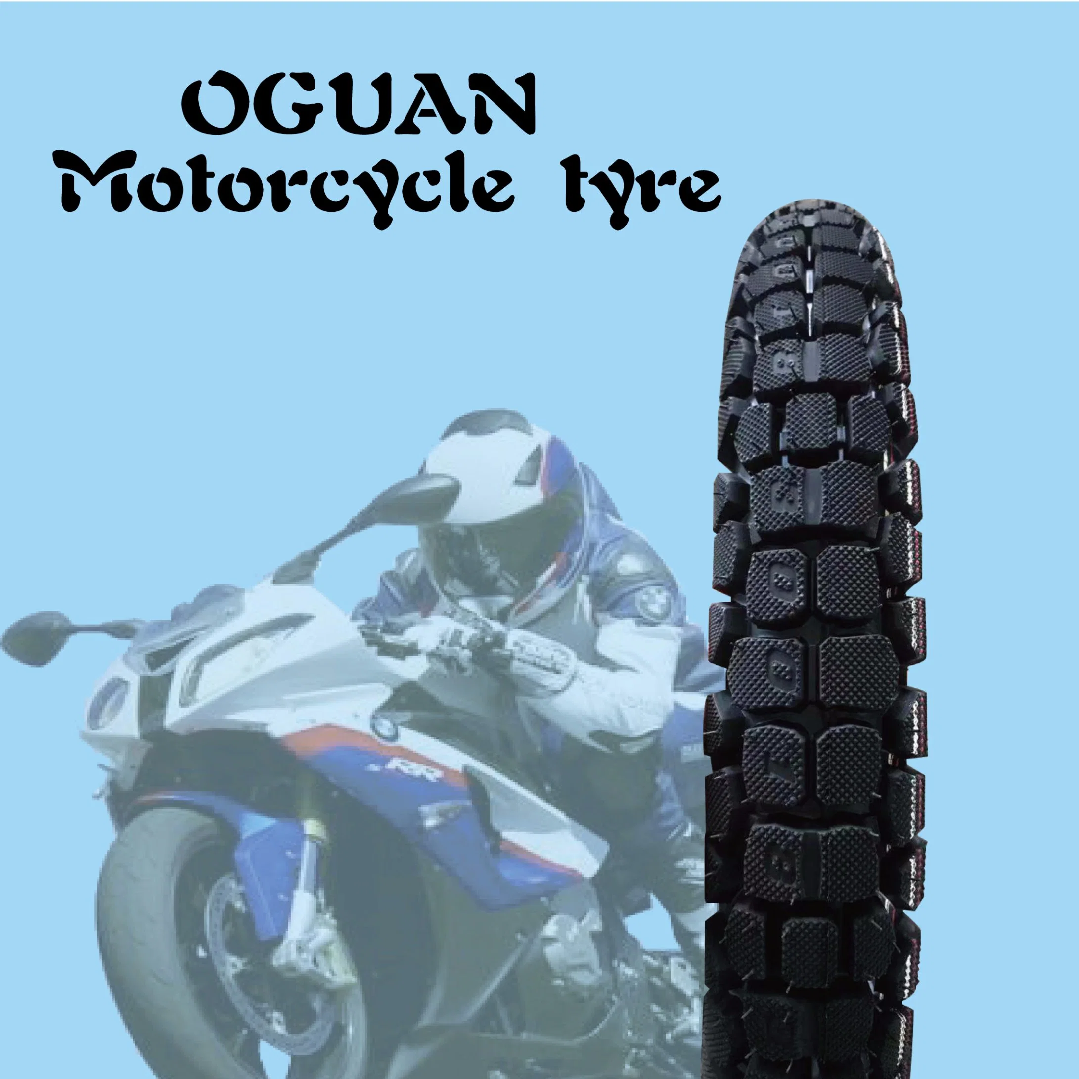 ISO9000 Certification Strong Body Bajaja Pattern Motorcycle Tubeless Tyre/Tire (300-17)