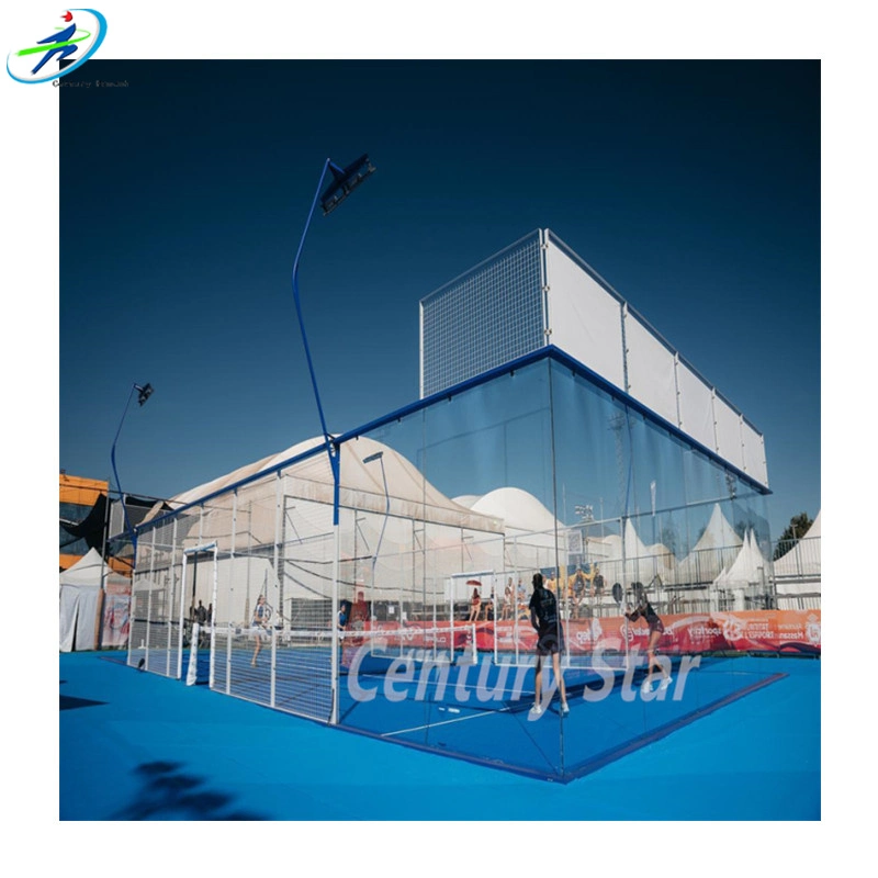 Century Star Panoramic Paddle Court Portable Anti-Slide More Shock Absorption Padel Tennis Court