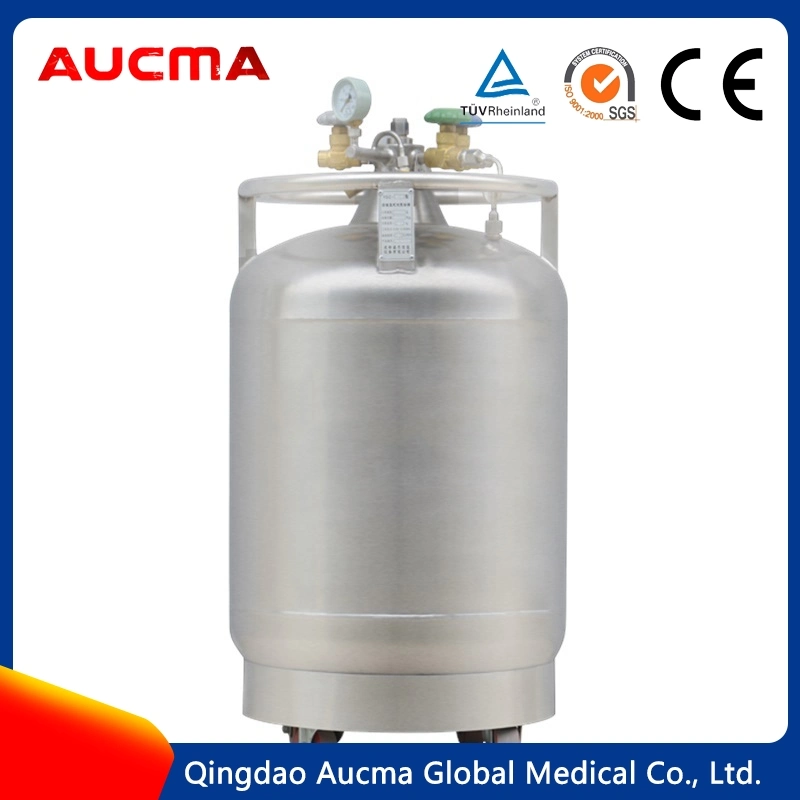 Stainless Steel 150~200L Cryogen Liquid Nitrogen Self Pressure Tank Chemical Storage Containers