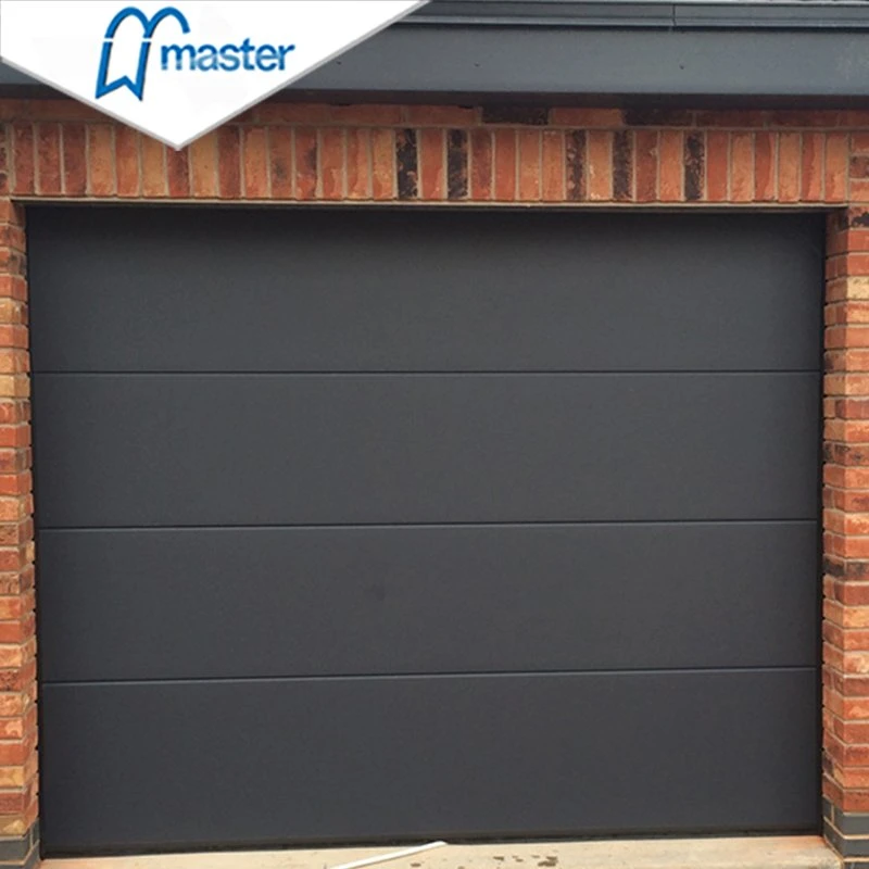 Master Well Top Selling Automatic Steel Foamed Insulated Flush Overhead Sectional Garage Door with Remote Control