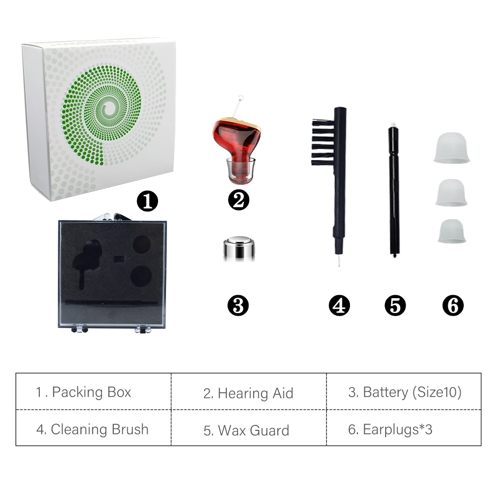 Bateria invisível de alta qualidade Cic Hearing Aid