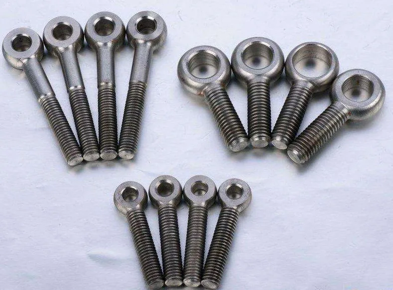 Metric Steel Eye Bolts CNC Precision Manufacturing Metal Forging Casting Cold Upsetting Metal Products Auto Parts Turning Milling Powder Metallurgy Injection