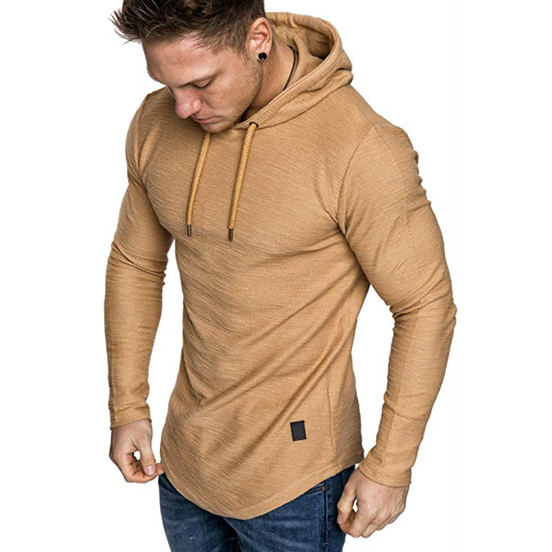 Comercio al por mayor soporte de fábrica propia de la moda de logotipo personalizado a los Hombres sudadera con capucha de algodón de bambú de entrenamiento muscular gimnasio sudaderas con capucha Top