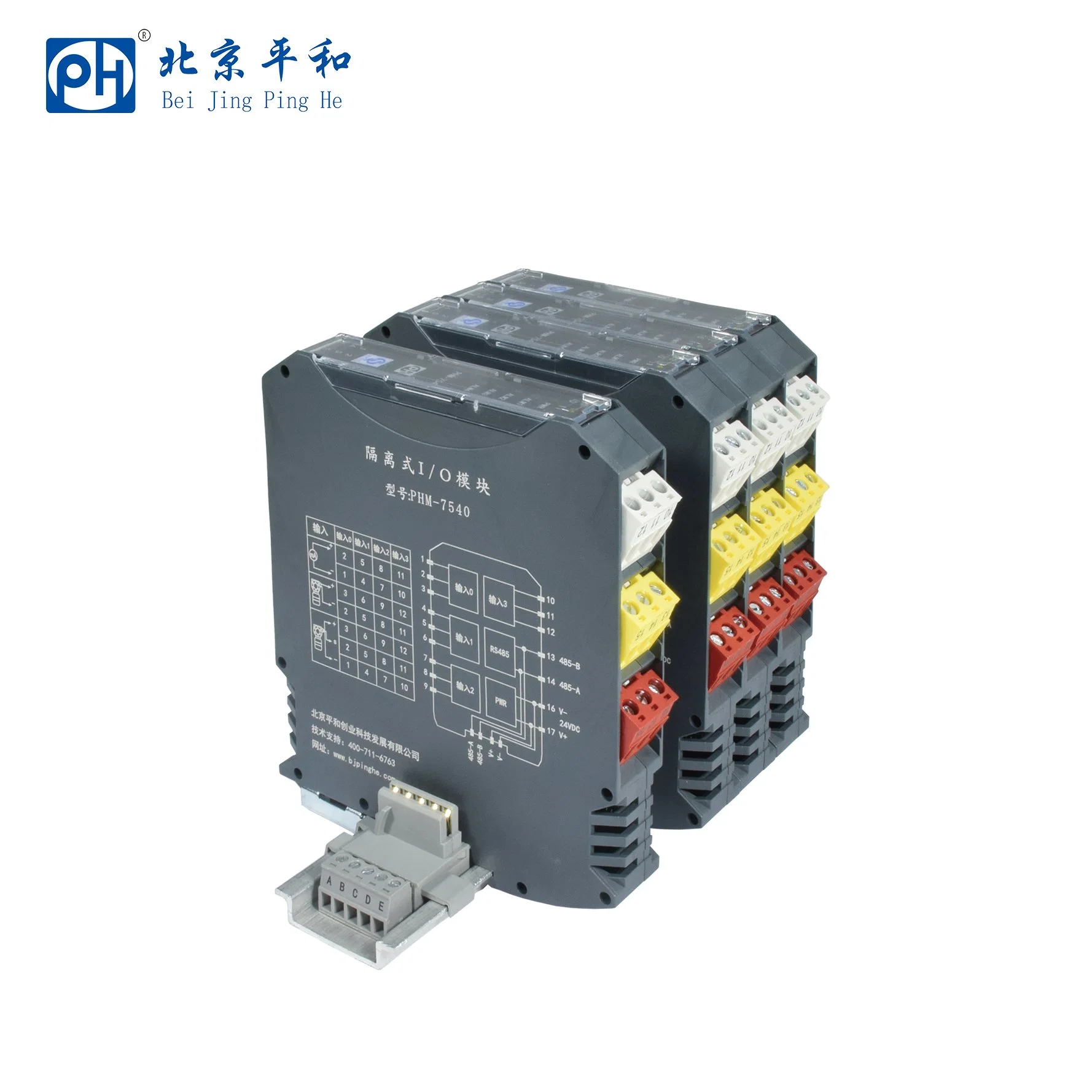 Three-Channel Digital Input Module Convert Switching Signal in Dangerous Area Isolated to Digital Signals