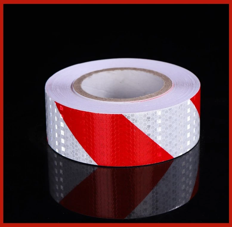 Waterproof Reflective Tape Red and White Adhesive Conspicuity Tape for Trailer, Outdoor, Cars, Trucks