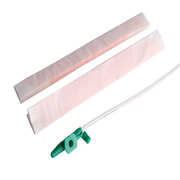 Disposable Medical Soft PVC Tube Suction Catheter with PE Bag