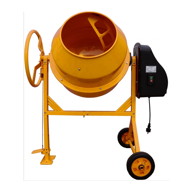 200L 0.85kw Electric Mobile Cement Mixer Concrete Mixing Machine