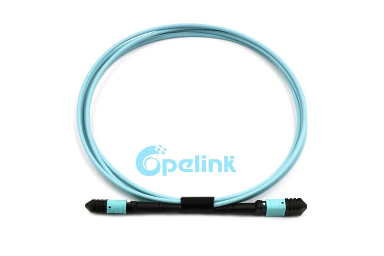 Parche de fibra óptica de tronco MPO-MPO de alta densidad OEM de alta calidad OM3 Cable con fábrica