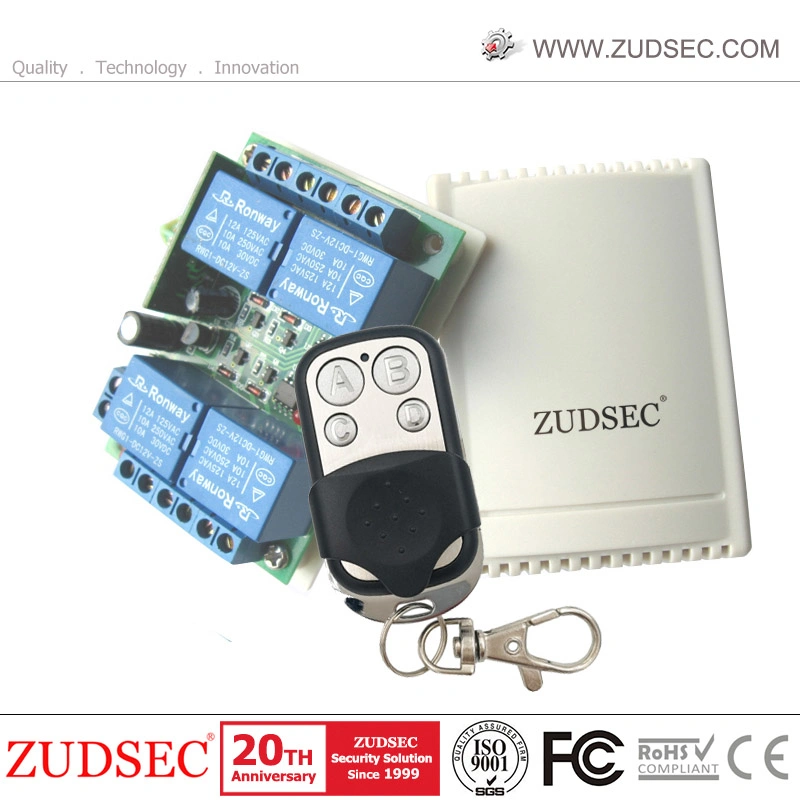 Rendimiento de alta calidad/alto costo DC 12V 4 Canales RF Inalámbrico Interruptor de Control Remoto de Relé 315 MHz 433 MHz Transmisor Receptor.