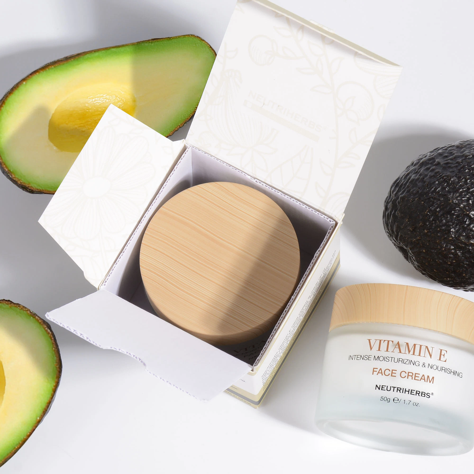 Natural de atacado de ácido hialurônico Pele Embranquecimento Dia Vitamina E ENFRENTAR Creme Hidratante