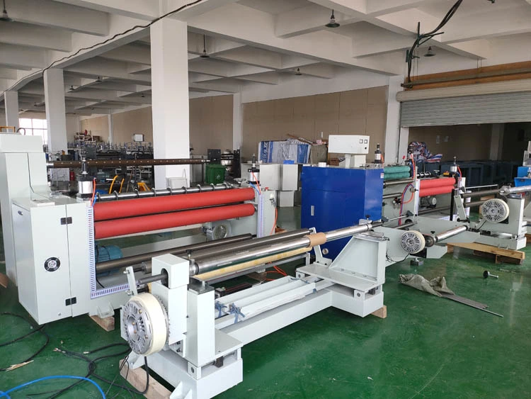 Non Woven Fabric Roll Slitting Rewinding Machine Carpet Felt Rolling Cutting Machine