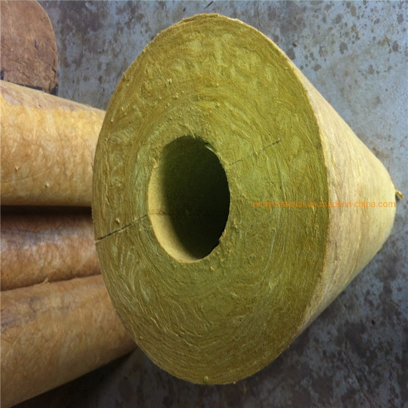 Thermal Isolation Mineral Rockwool Fireproof Basalt Rock Wool Tube for Heat Insulated Ss Steel Pipe of Hot Steam Pipelines