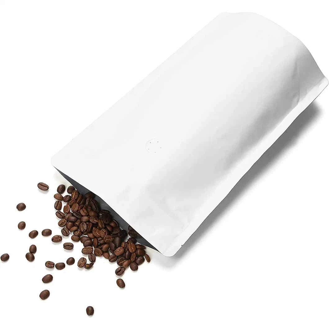 Wholesale/Supplier Custom White Foil Lined Resealable Zipper Waterproof Stand up Coffee Bag