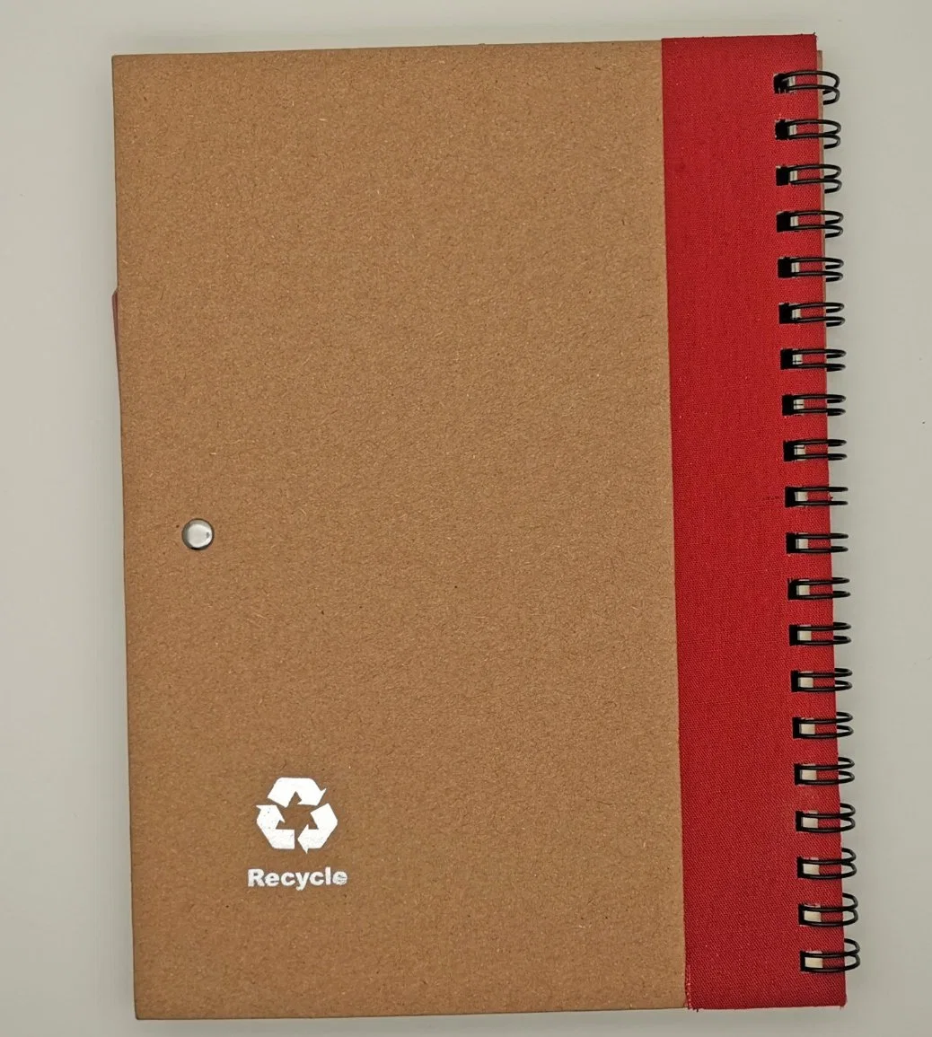 New Design Customized Spiral Notebook with Craft Paper Pen