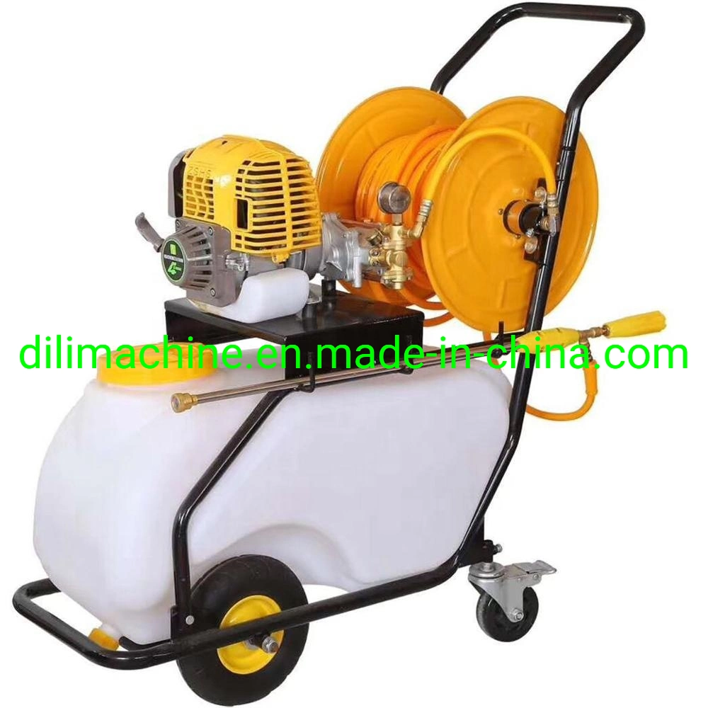 Multifunctional Orchard Hand Push Type Trolly Power Sprayer