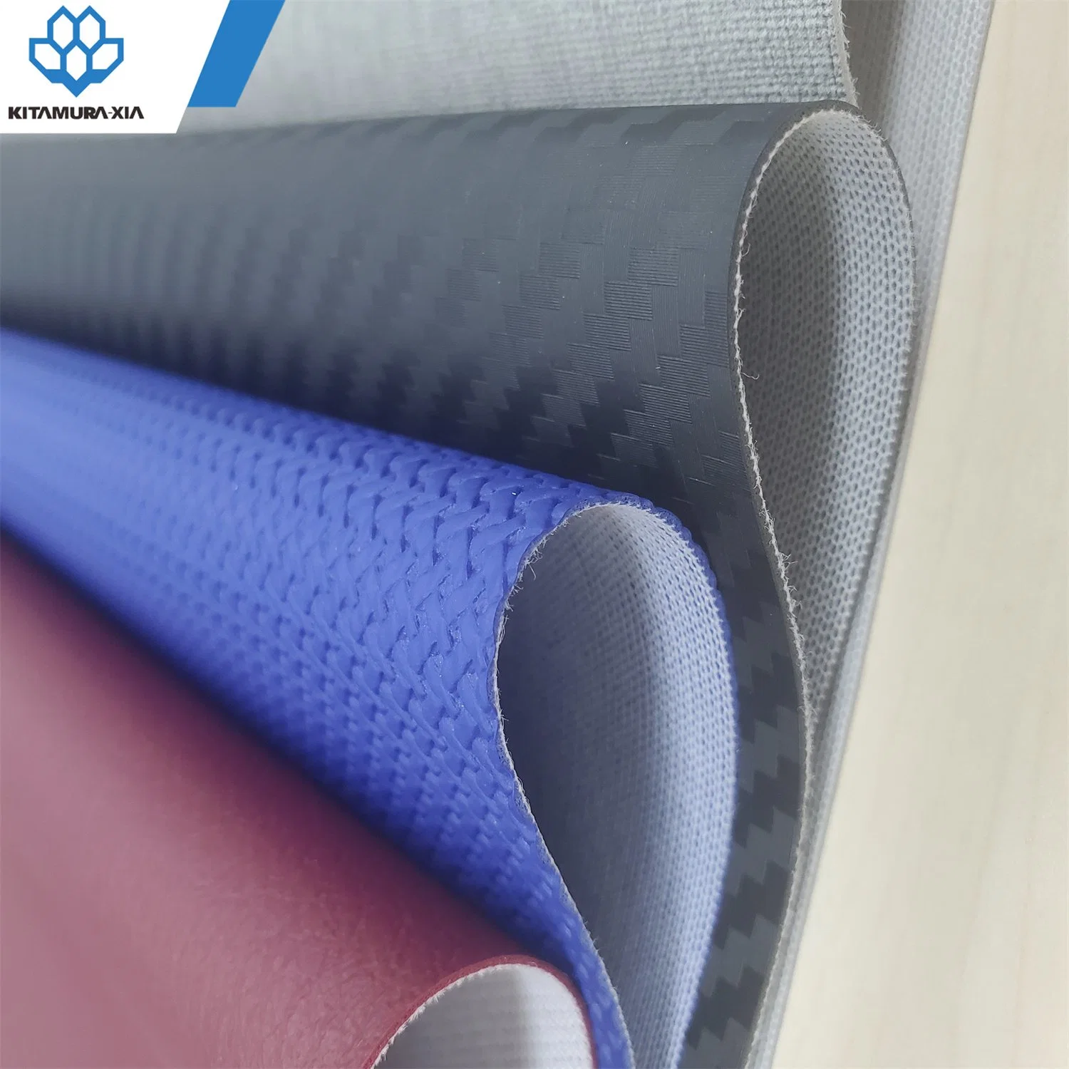 Artificial Microfiber Semi PU PVC Fabric Leather Material for Car Upholstery