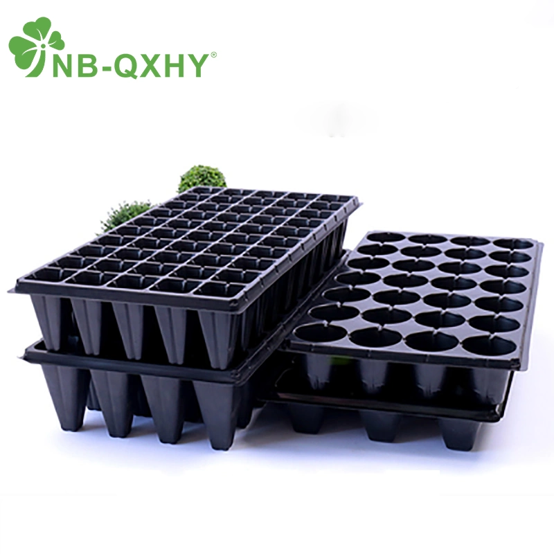 Rice Seedling Tray Vegetable Plant PS Plastic Seed Tray Black Germination Plant Tray