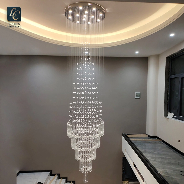 Moooni Modern Crystal Chandelier Lighting Wave Dining Room Потолочный свет Крепление