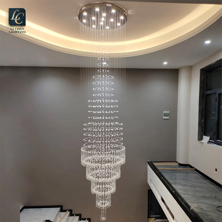 Moooni moderno cristal Chandelier Iluminación Wave comedor plafón Mobiliario