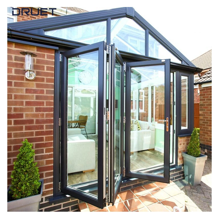 Nfrc As2047 Standard Internal External Aluminium Bi Fold Balcony Patio Door