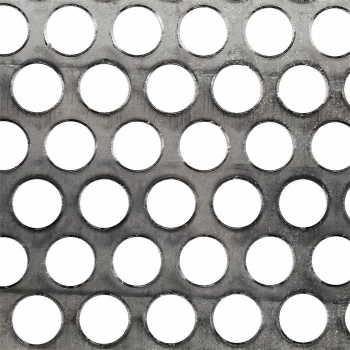 20mm Round Stainless Steel Perforated Mesh Panels 5mm Pitch X 1mm Thick