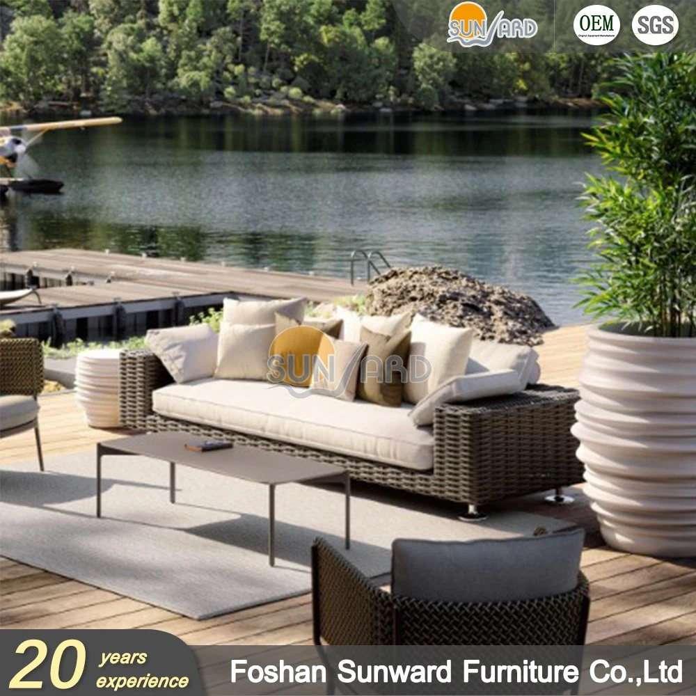 Luxury Modern Outdoor Furniture Garden Patio Leisure Sofa Aluminum Rattan Furniture