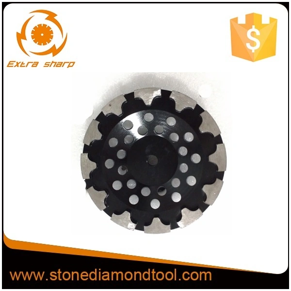 180mm 125mm Concrete Grinding T-Segment Diamond Cup Wheel with 22.23mm Hole