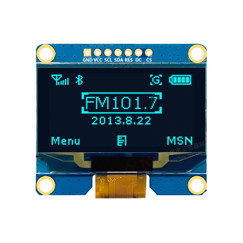 1.54-дюймовый OLED-модуль, 7-контактный, SSD1309, ИС для приводов ЖК-дисплей с интерфейсом SPI 128 X64