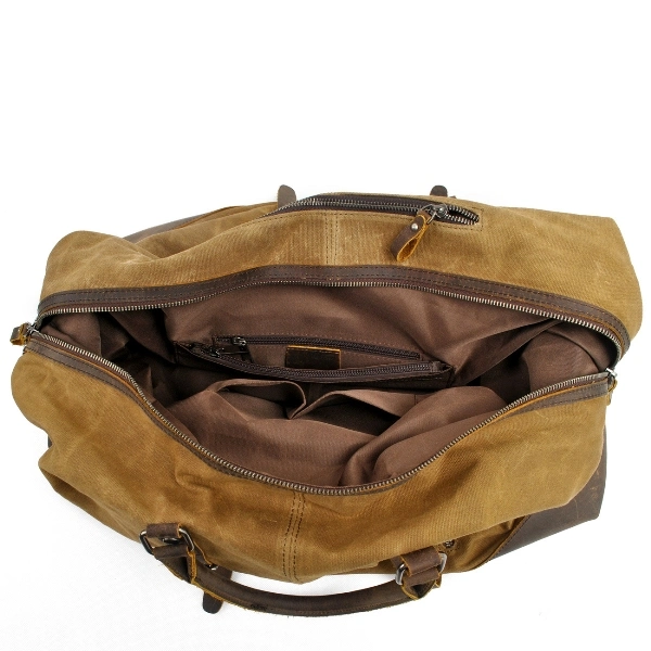 Горячая продажа Wholsale поощрения кожаные Canvas спортивные сумки-831-2 Duffle (RS)