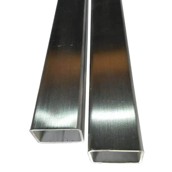 High Quality JIS 201 304 316 Rectangular Square Ss Hairline Hollow Section Stainless Steel Square Pipe/Tube